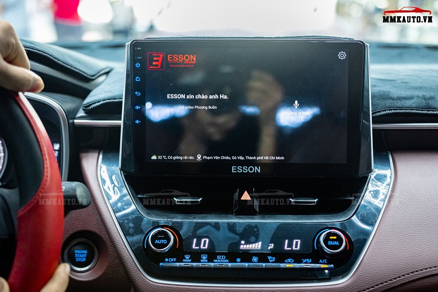 Màn hình DVD Android Toyota Corolla Cross ra lệnh bằng giọng nói, không cần thao tác tay
