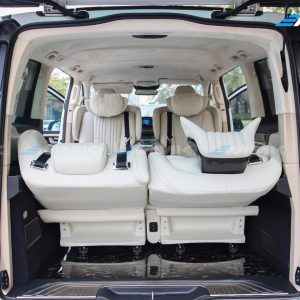 Mercedes V250 độ ghế limousine siêu sang | MMK Auto Mercedes V250 do ghe limousine hang 3 co the nga sau thanh giuong mini