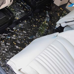 Mercedes V250 độ ghế limousine siêu sang | MMK Auto San Carbon chat luong cao giup khoang sau Mercedes V250 tao hieu ung tham my sang trong